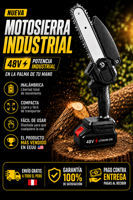 MOTOSIERRA INDUSTRIAL 48V